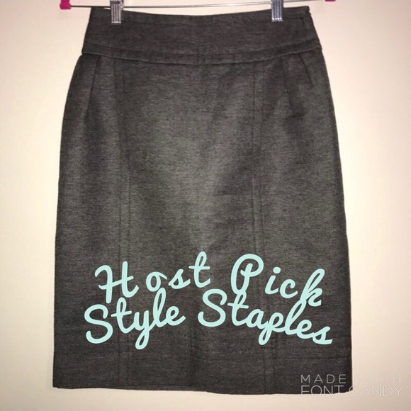 Philosophy di Alberta Ferretti Dresses & Skirts - Philosophy di Alberta Ferretti Skirt Grey (Gray) Pencil Skirt Sz 6 EUC Designer